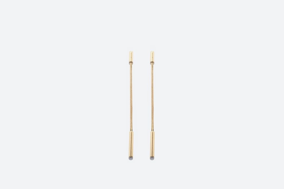 Charlottenburg, pendientes largos en tono dorado